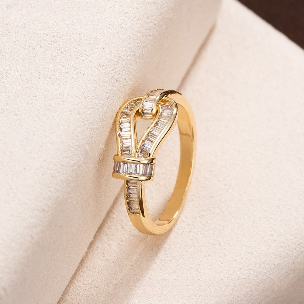 Women’s Minimalist Clover Statement Ring product image
