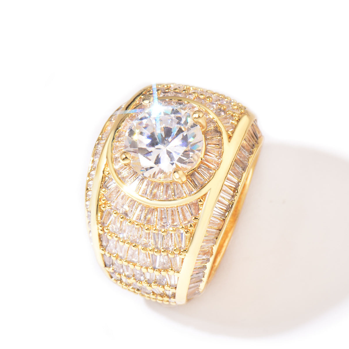 Iced Out Round Halo Statement Ring product image