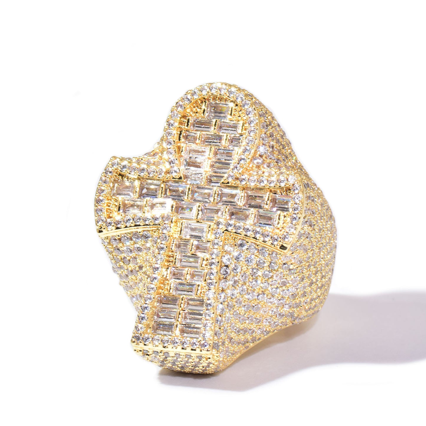 Iced Out Cross Ring