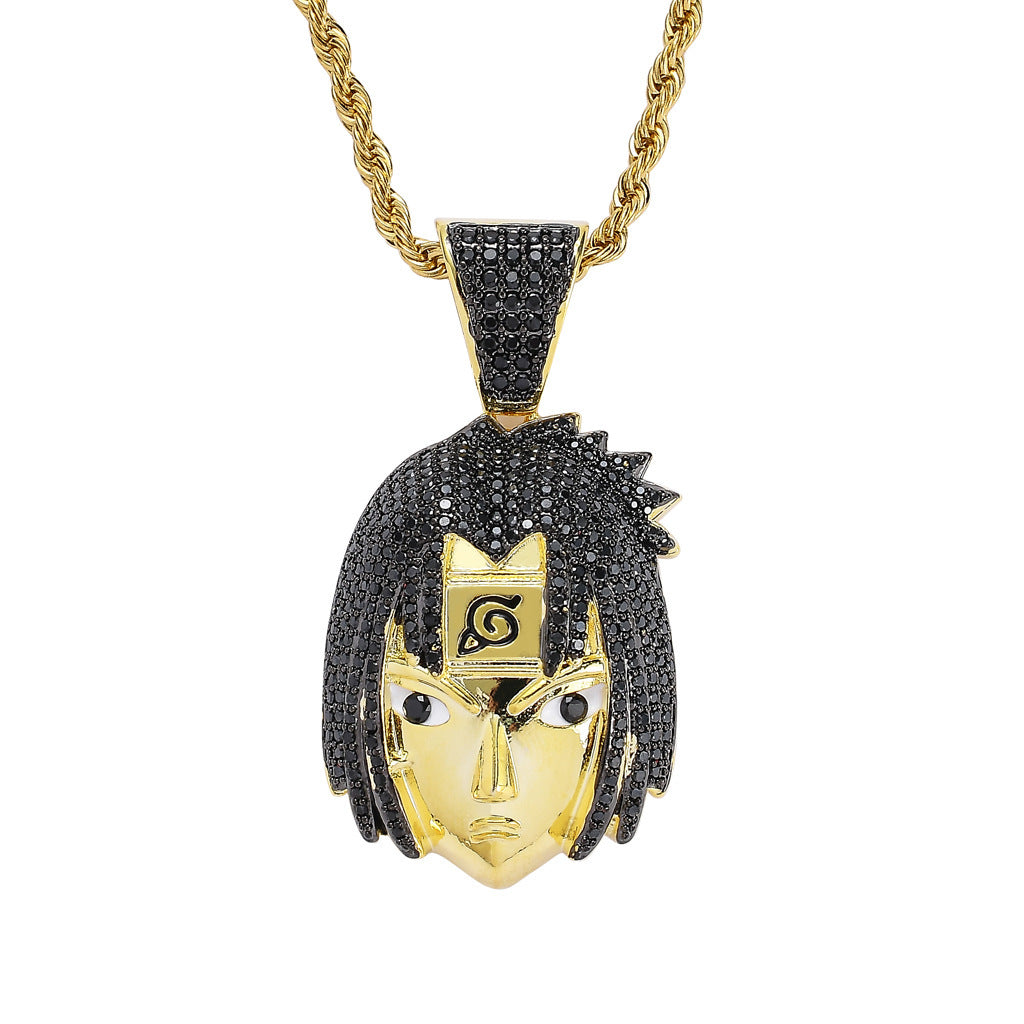 Hip Hop Fashion Cubic Zirconia Pendant Necklace for Men and Women