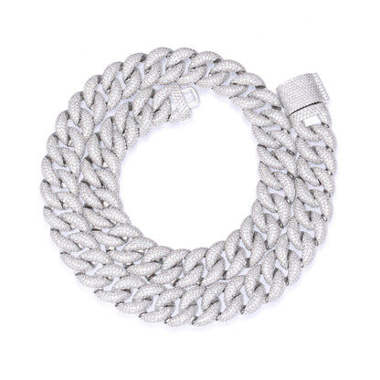 Iced Out Cuban Link Bracelet, Pavé Zircon Hip Hop Curb Chain, Unisex