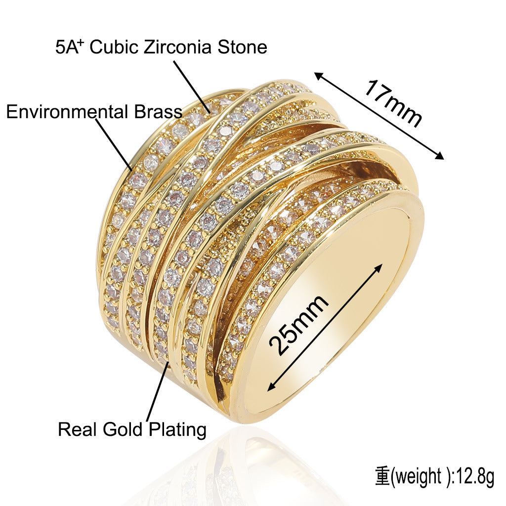 Vintage Fashion Copper Ring for Men