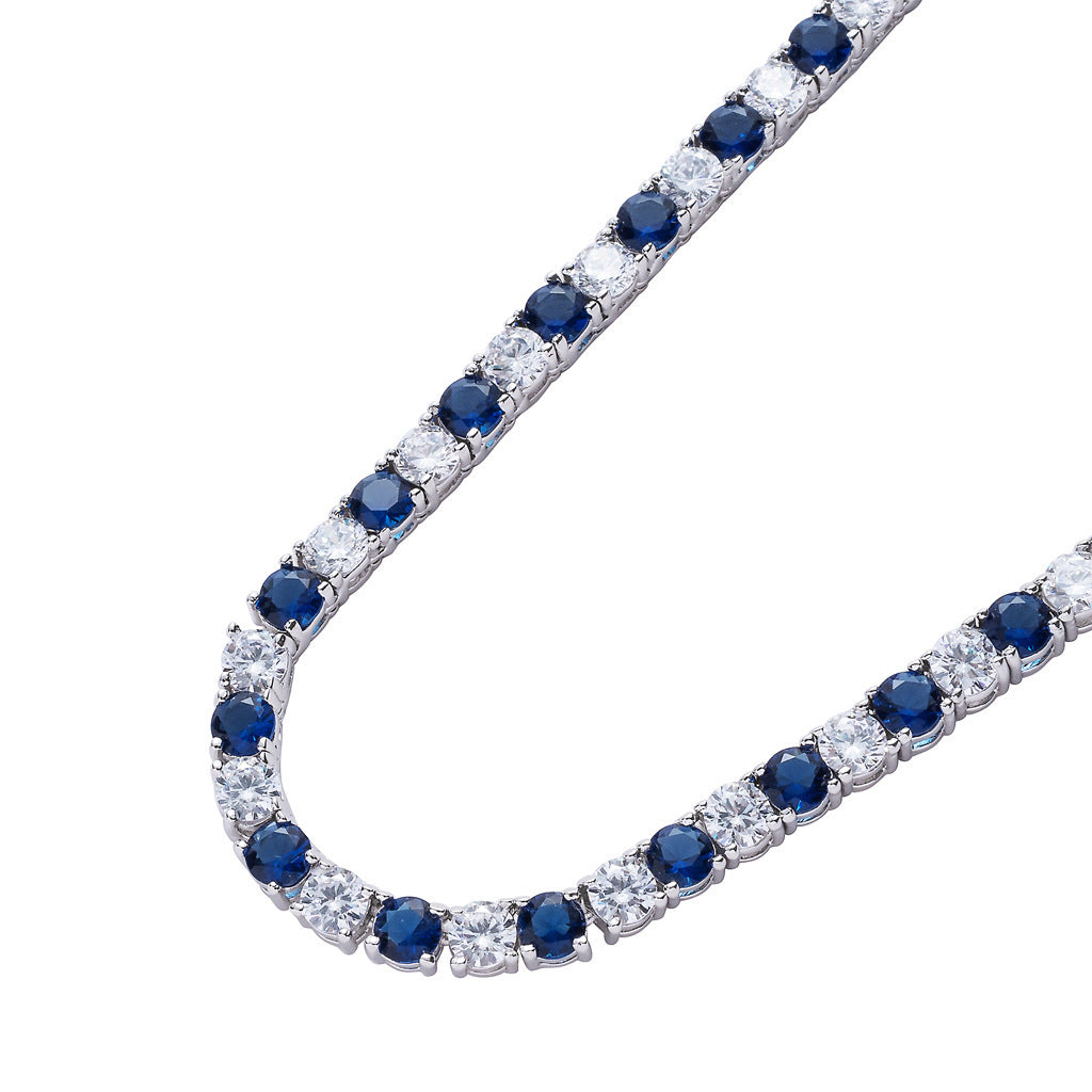 Hip Hop Minimalist Tennis Chain Cubic Zirconia Necklace for Men and Women