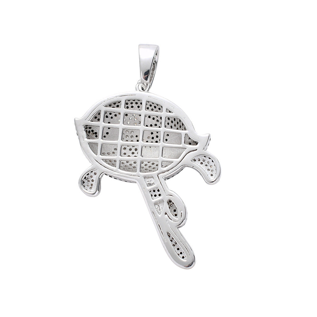 Hip Hop Fashion Cubic Zirconia Pendant Necklace for Men and Women
