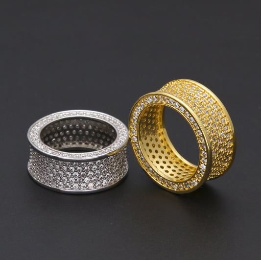 Pavé Round Wide Band Statement Ring product image