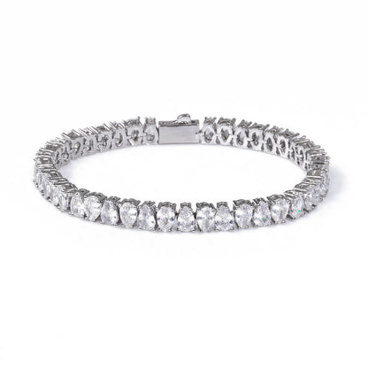 6 mm Pear CZ Tennis Copper Necklace or Bracelet - CHA393