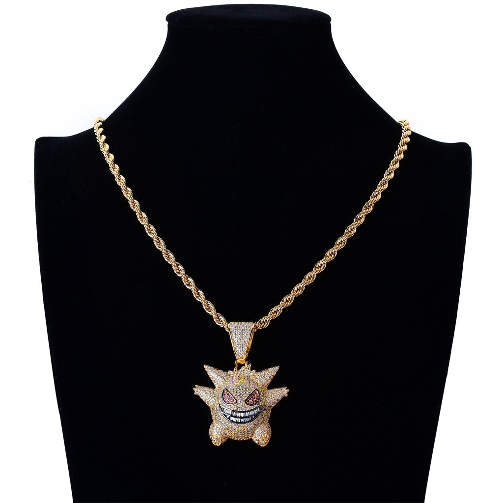 Hip Hop Fashion Copper Pendant Necklace for Men and Women