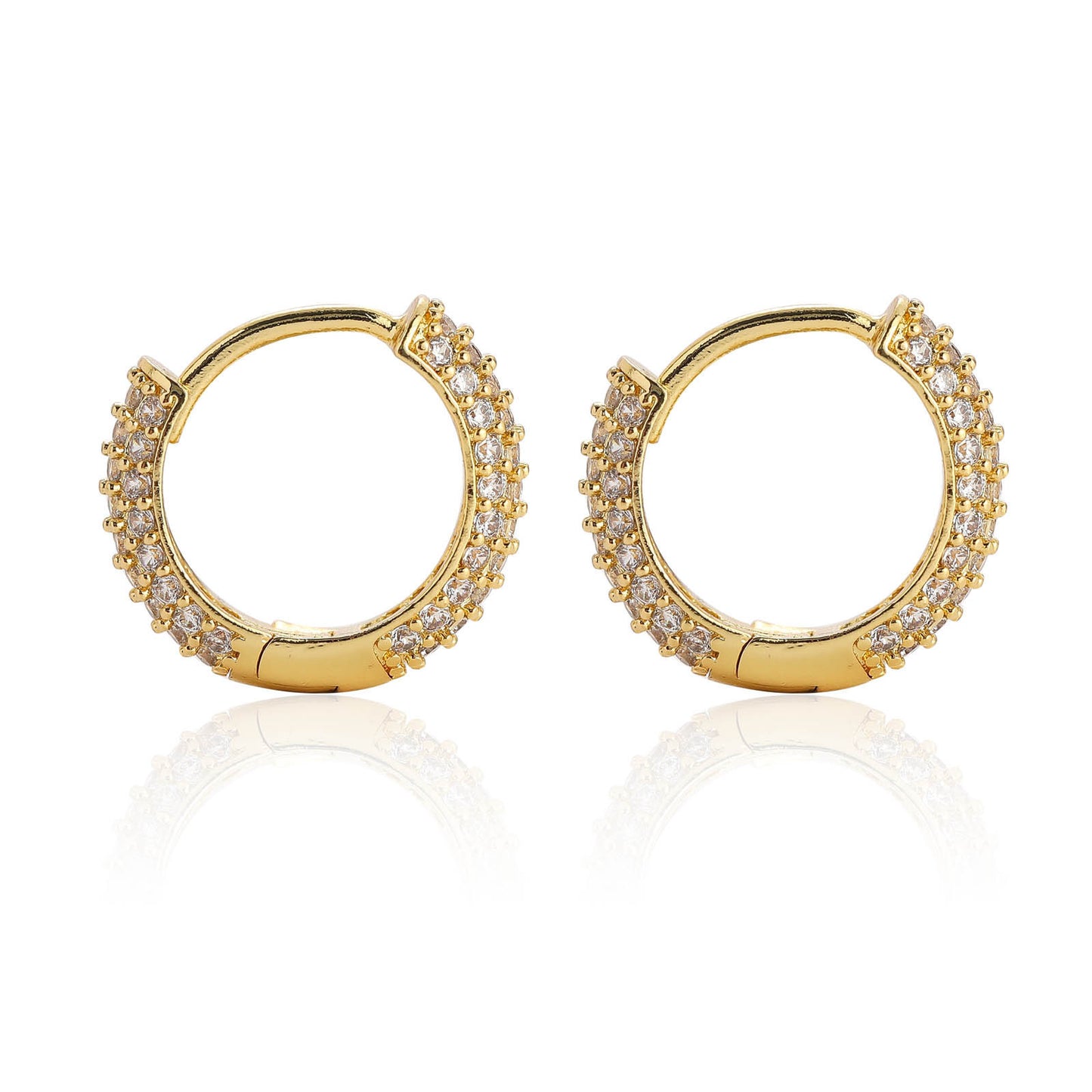 Round Bubble Copper Earrings for Men and Women