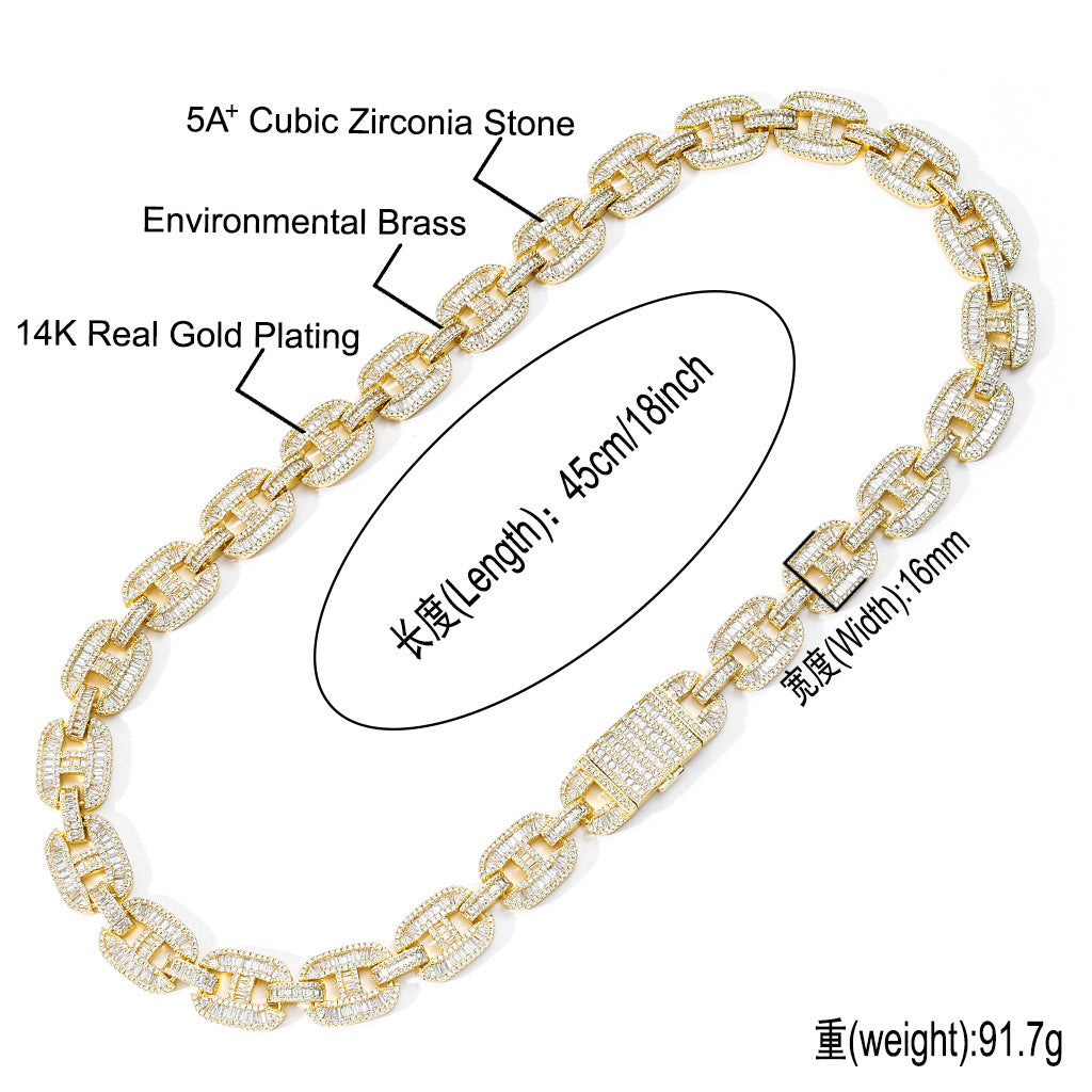 Cuban Link Copper Necklace for Men