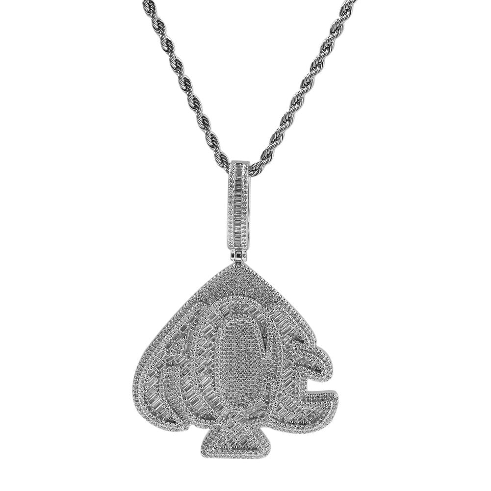 Iced Heart Pendant Necklace with Cuban Twist Chain for Women - Gold Plated or Silver Plated Cubic Zirconia Statement Jewelry