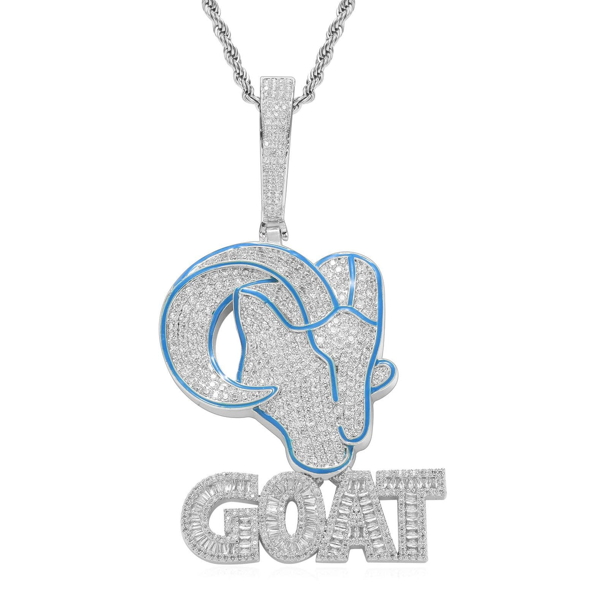 Hip Hop Letter Cubic Zirconia Pendant Necklace for Men and Women product image