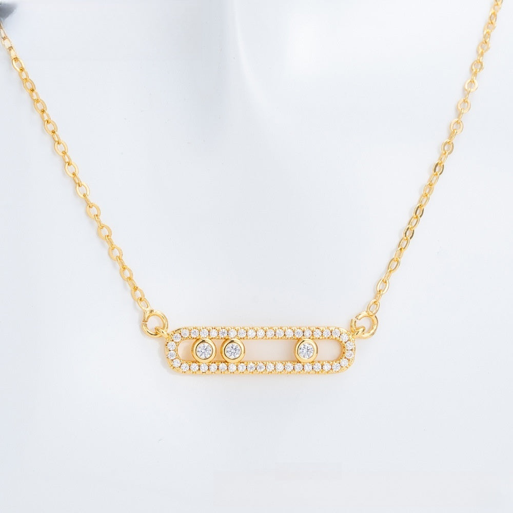 Minimalist Oval Link Pendant Necklace for Women