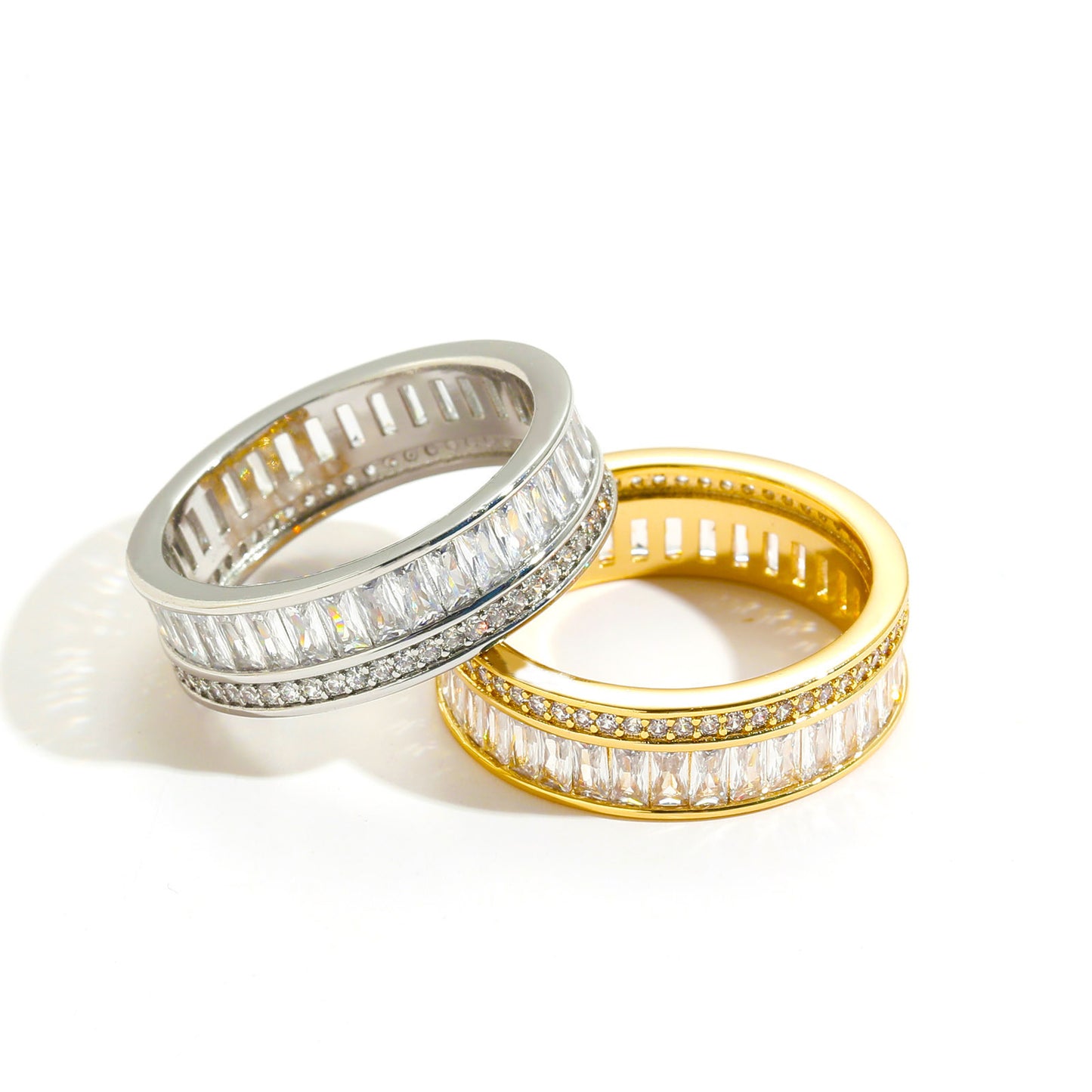 Hip Hop Fashion Cubic Zirconia Ring for Men