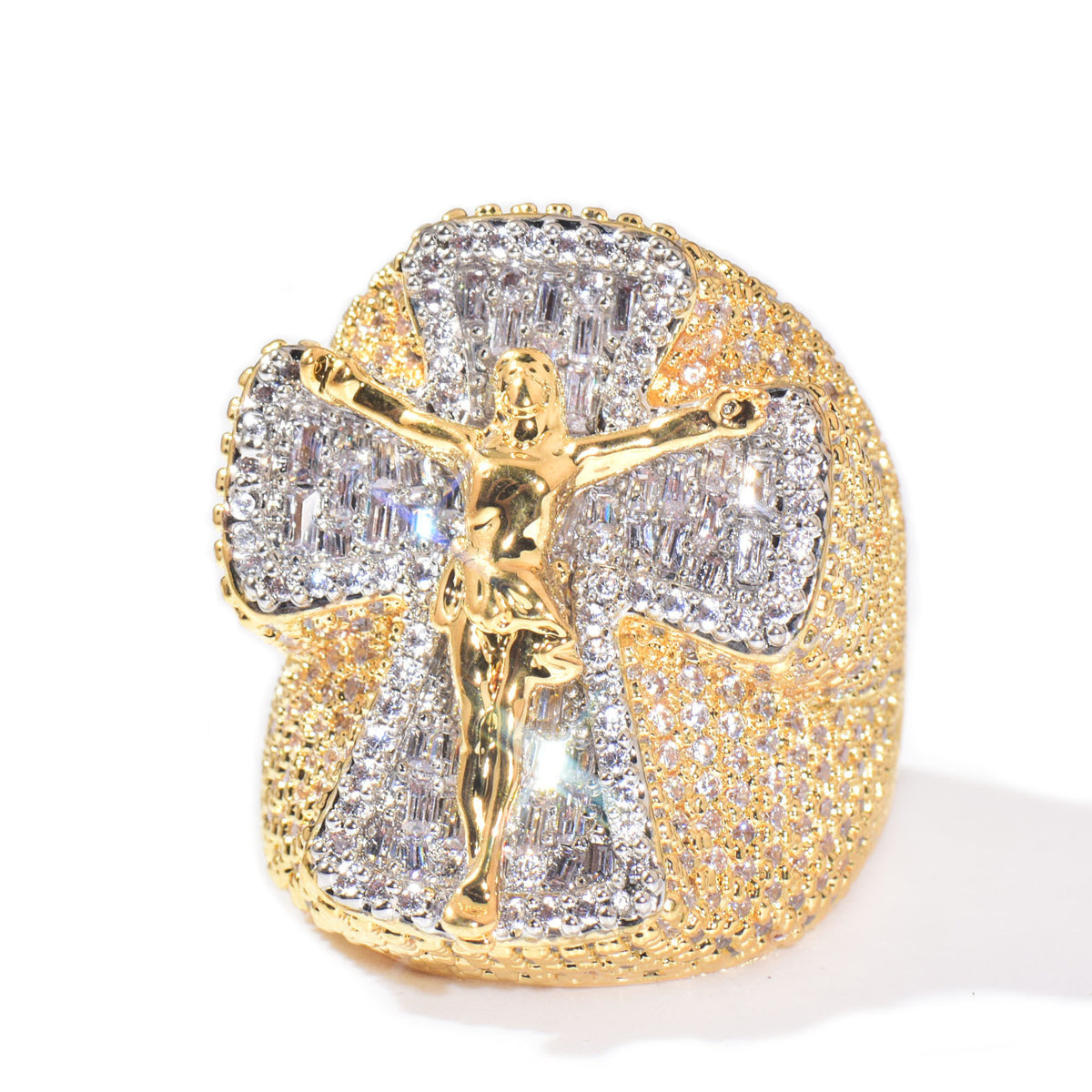 Iced Out Angel Statement Ring product image