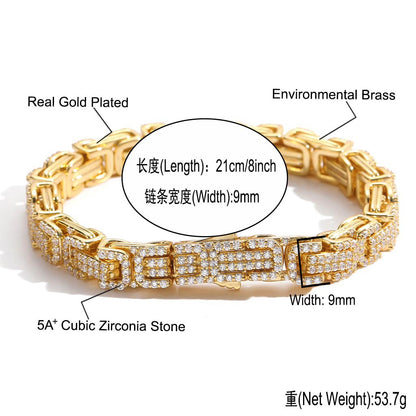 Fashion Cubic Zirconia Bracelet for Men