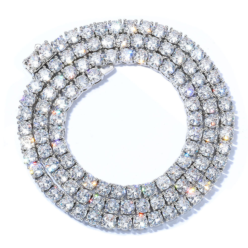 3-5 mm Round CZ Tennis Copper Necklace or Bracelet - CHA133 product image