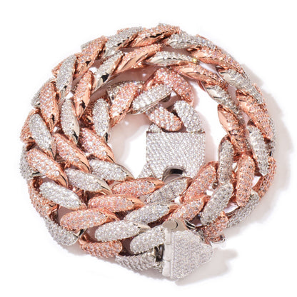 Unisex Iced Cuban Chain Statement Necklace