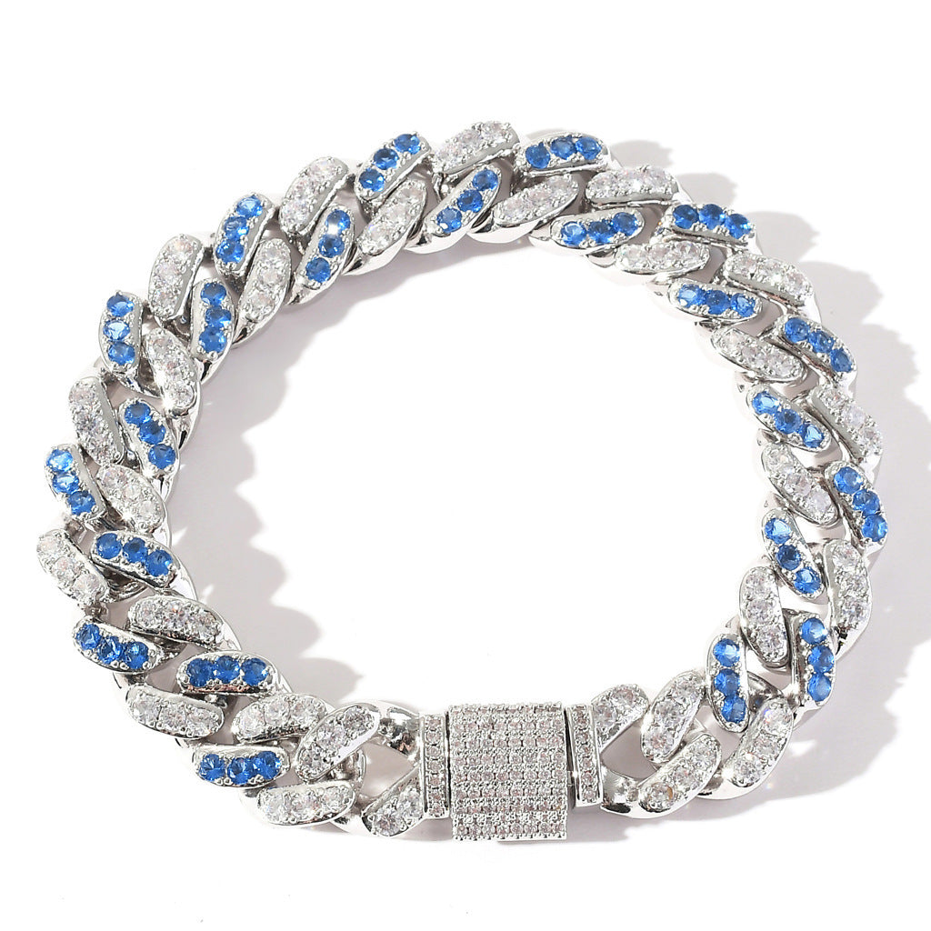 Hip Hop Cuban Link Copper Bracelet for Men