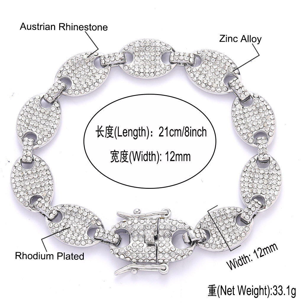 Hip Hop Fashion Alloy Necklace for Men
