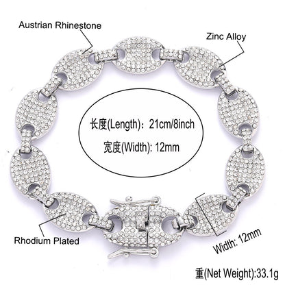 Hip Hop Fashion Alloy Necklace for Men