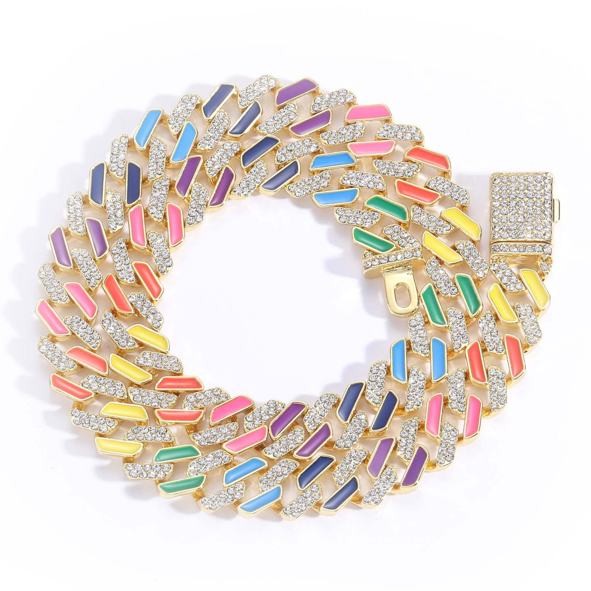 Hip Hop Punk Cuban Link Alloy Necklace for Men and Women product image