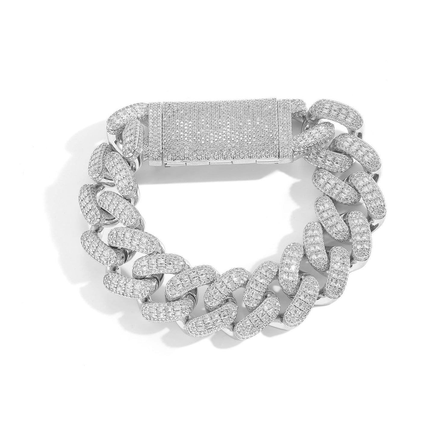 Hip Hop Cuban Link Copper Bracelet for Men