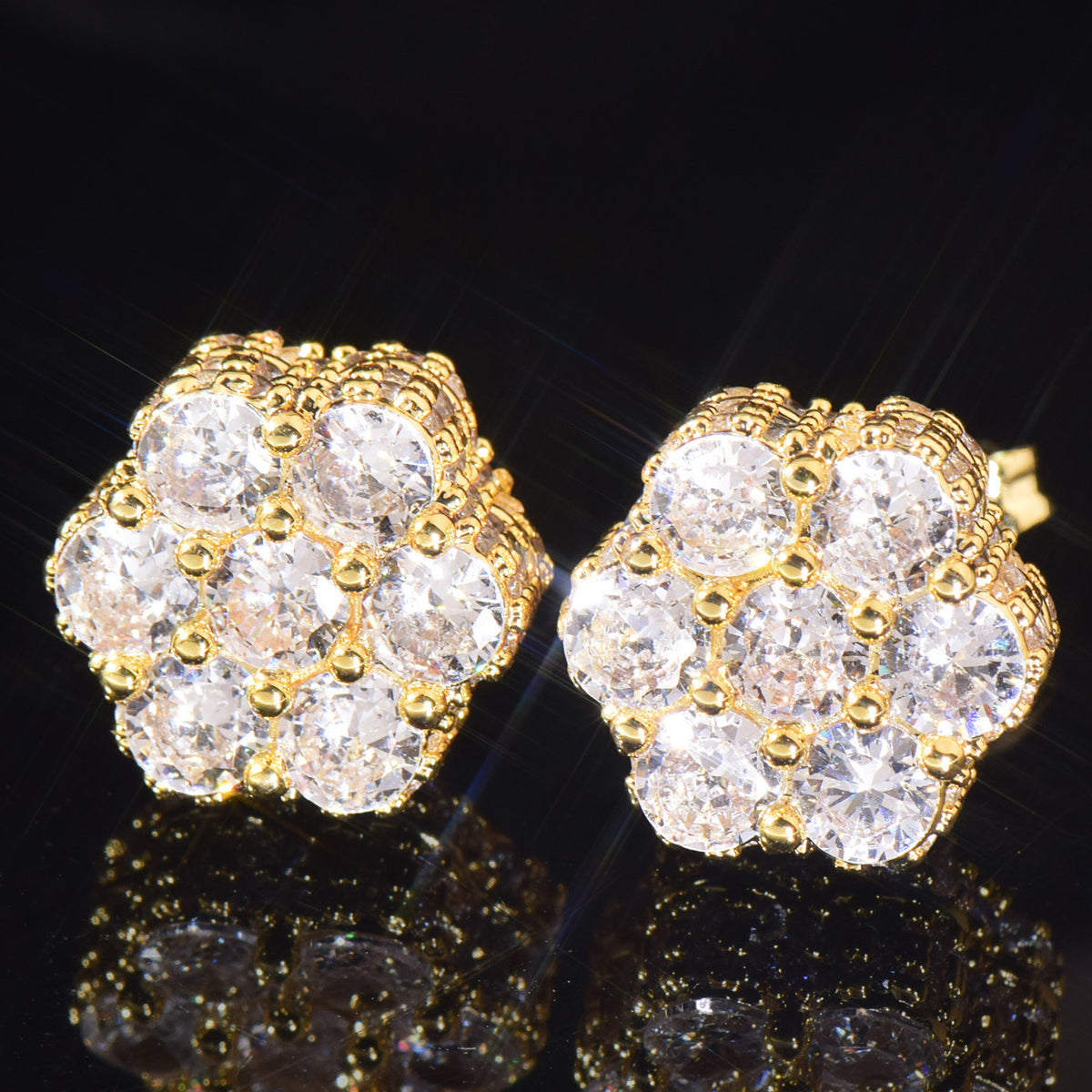 Floral Cluster Stud Earrings for Women product image