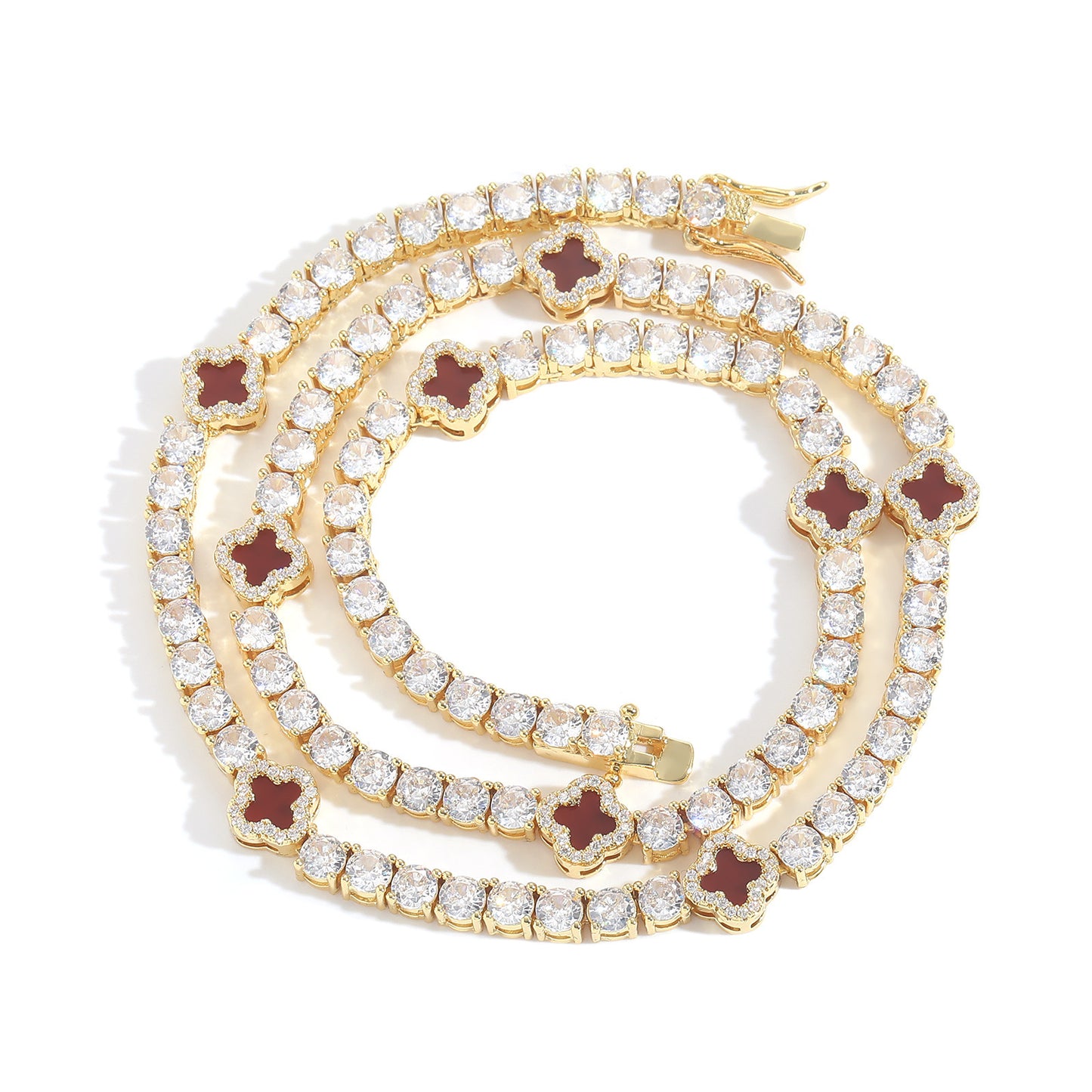 Cuban Link Bubble Cubic Zirconia Necklace for Men