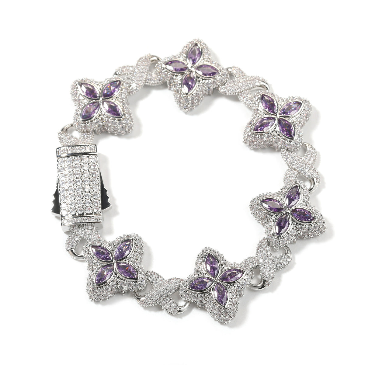 Unisex Four Leaf Clover Cubic Zirconia Bracelet /Necklace product image