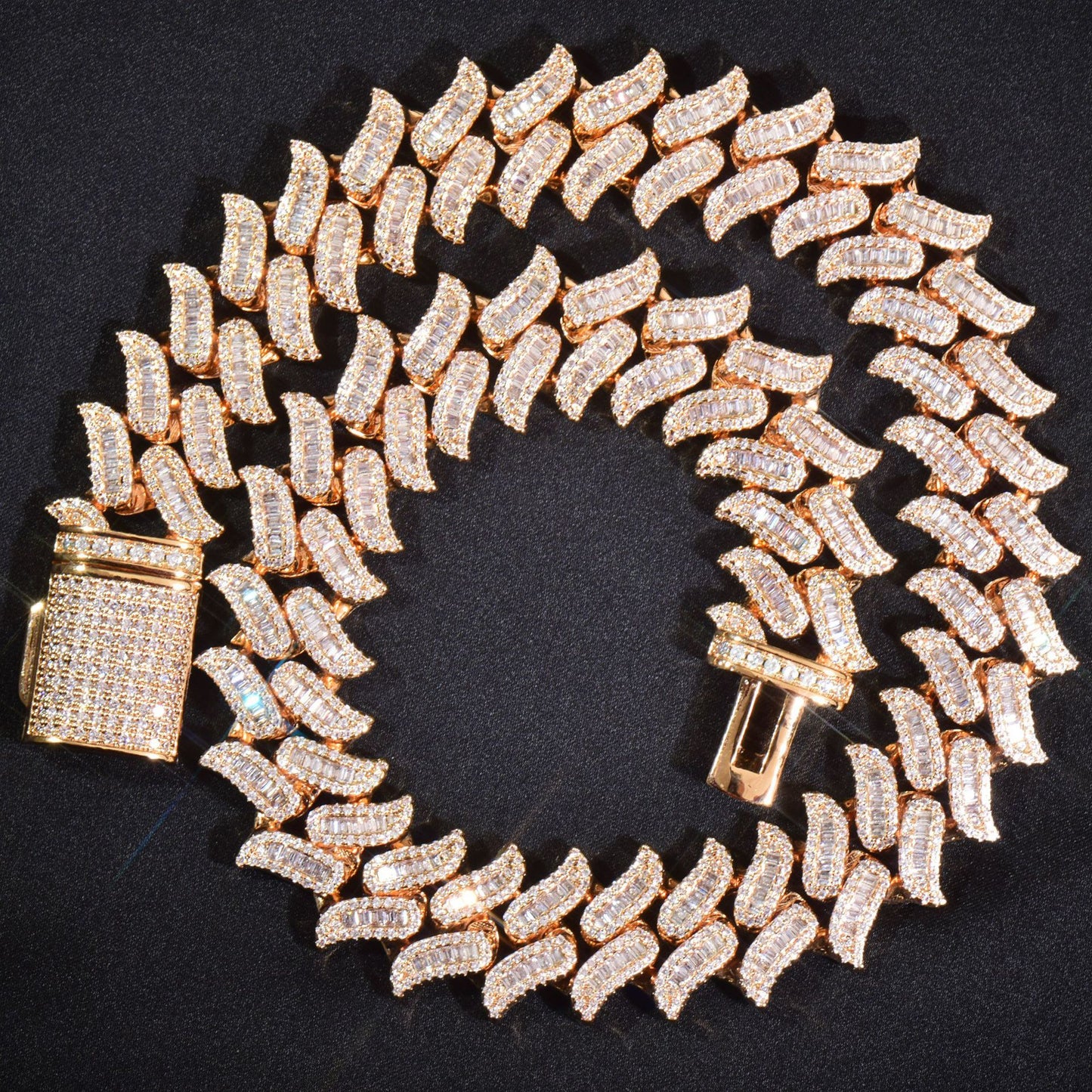 Iced Out Lock Pendant Chain product image
