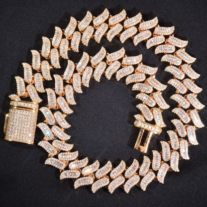 Iced Out Lock Pendant Chain