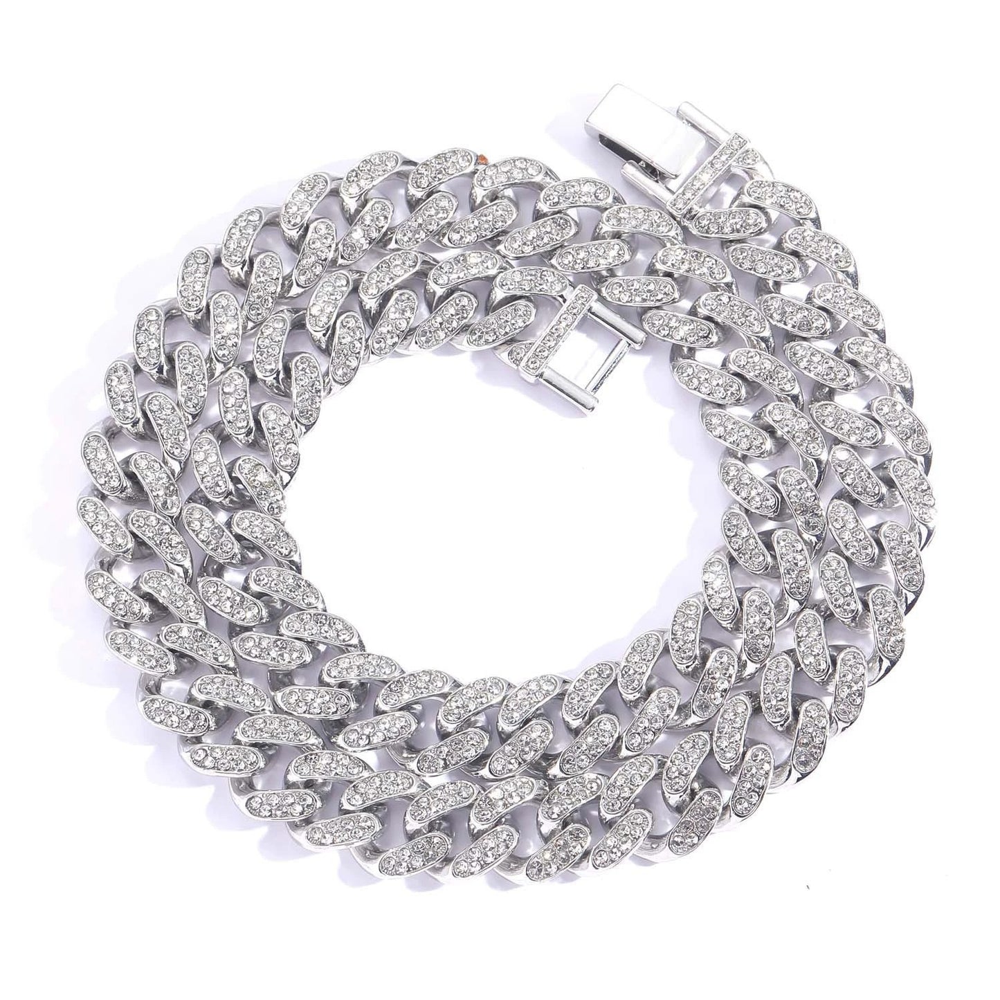 Hip Hop Cuban Link Alloy Jewelry Piece for Men