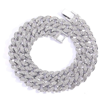 Hip Hop Cuban Link Alloy Jewelry Piece for Men