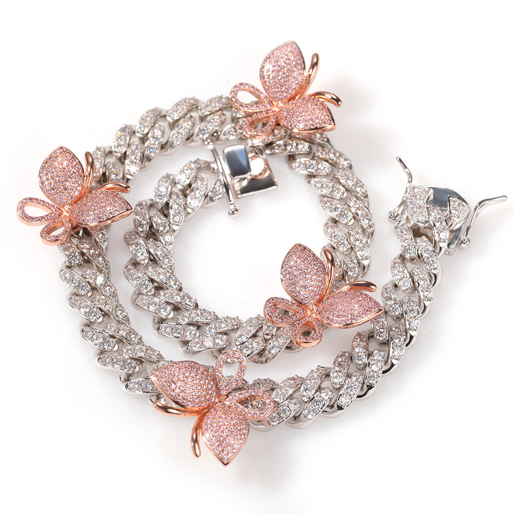 14inch银链粉蝴蝶