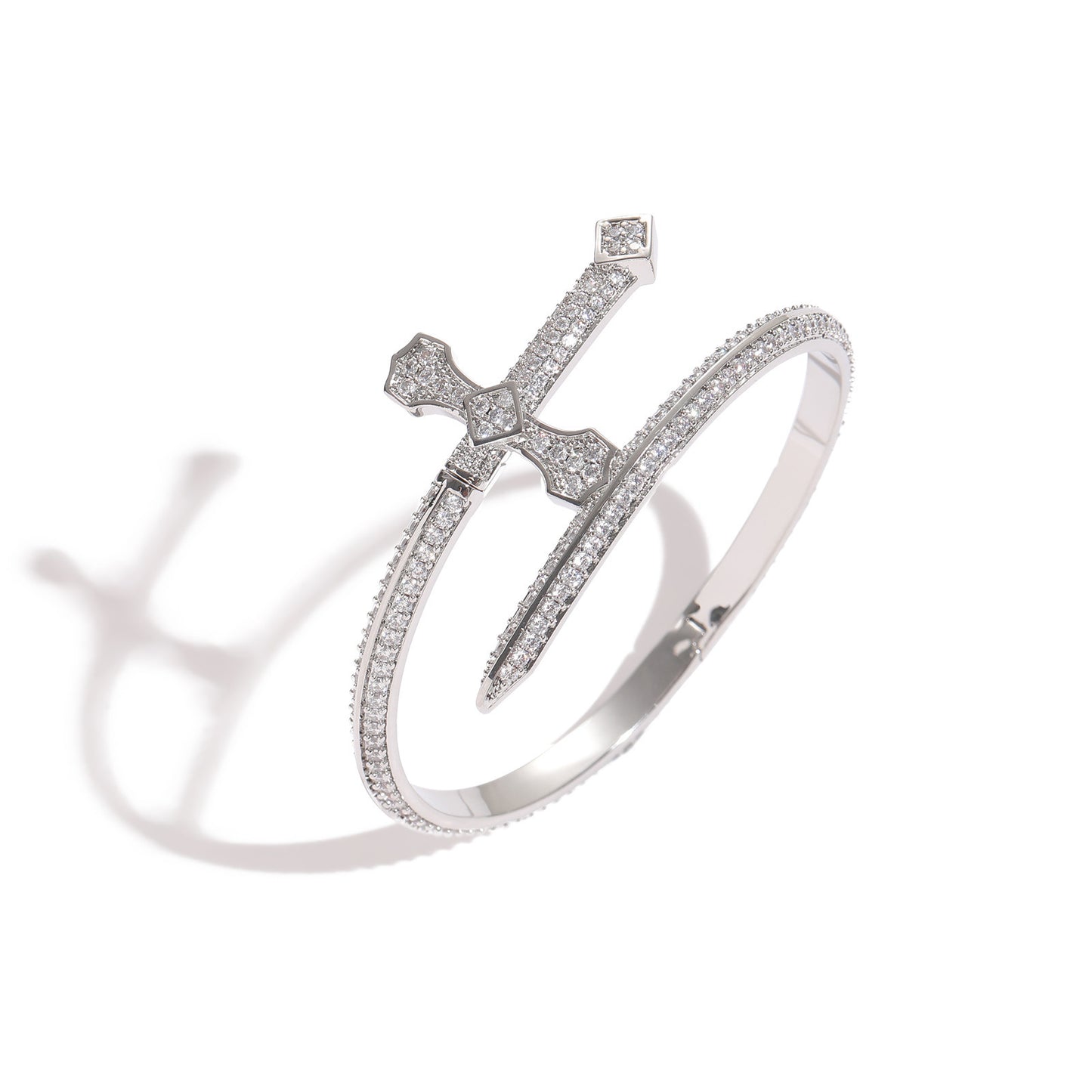 Hip Hop Light Luxury Snake Cubic Zirconia Bracelet for Men and Women