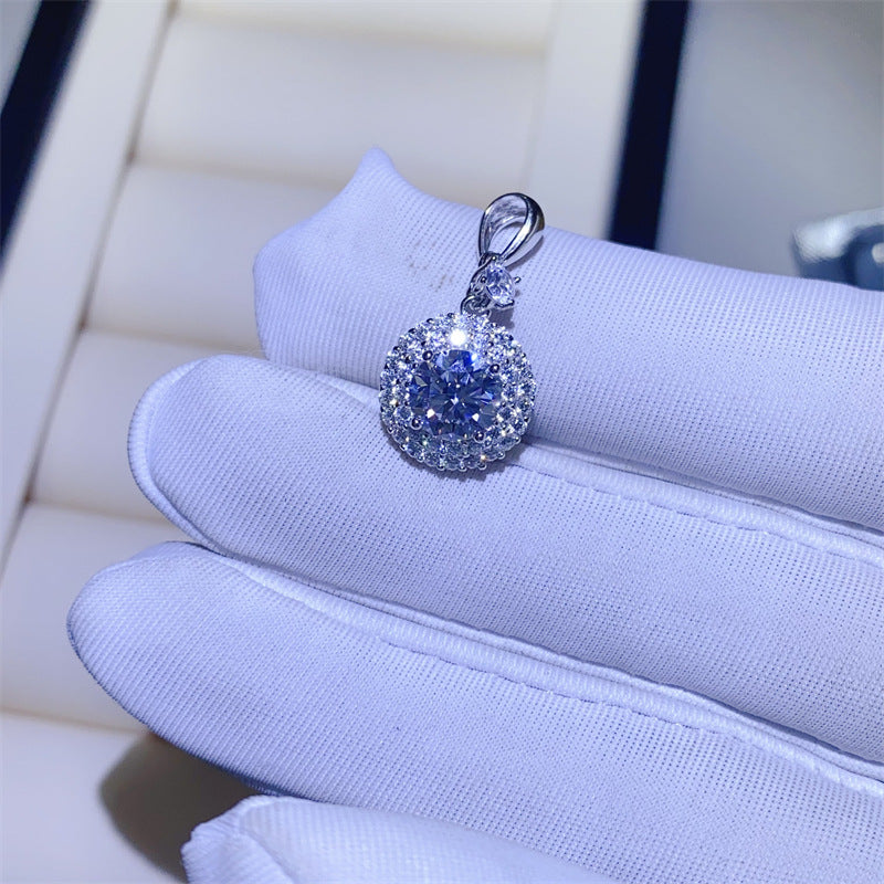 Moissanite Ring & Pendant Collection – U Shape Halo Ring, Swan, Clover and Solitaire Pendant Styles product image