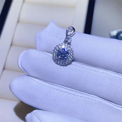 Moissanite Ring & Pendant Collection – U Shape Halo Ring, Swan, Clover and Solitaire Pendant Styles