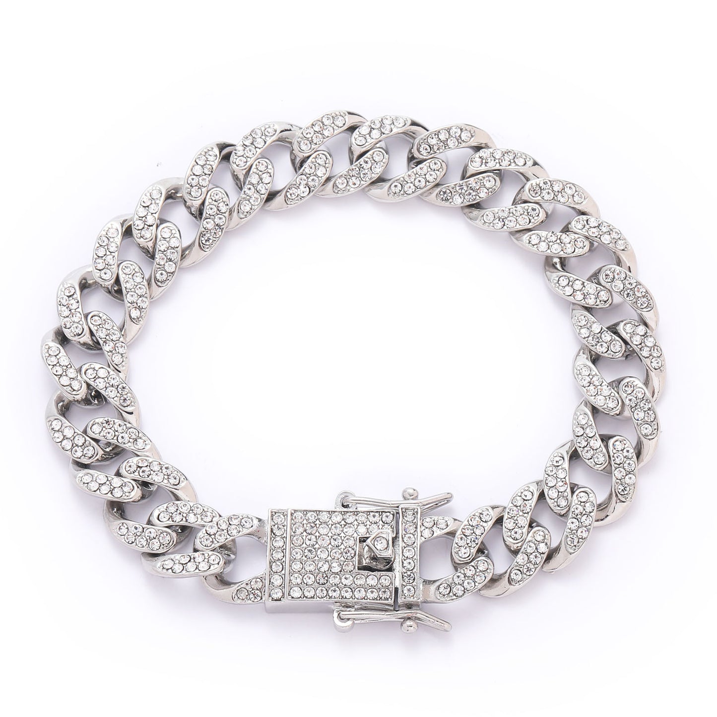 Hip Hop Minimalist Cuban Link Alloy Bracelet for Men