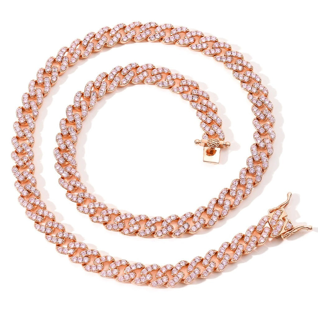 Hip Hop Minimalist Cuban Link Copper Necklace for Men and Women