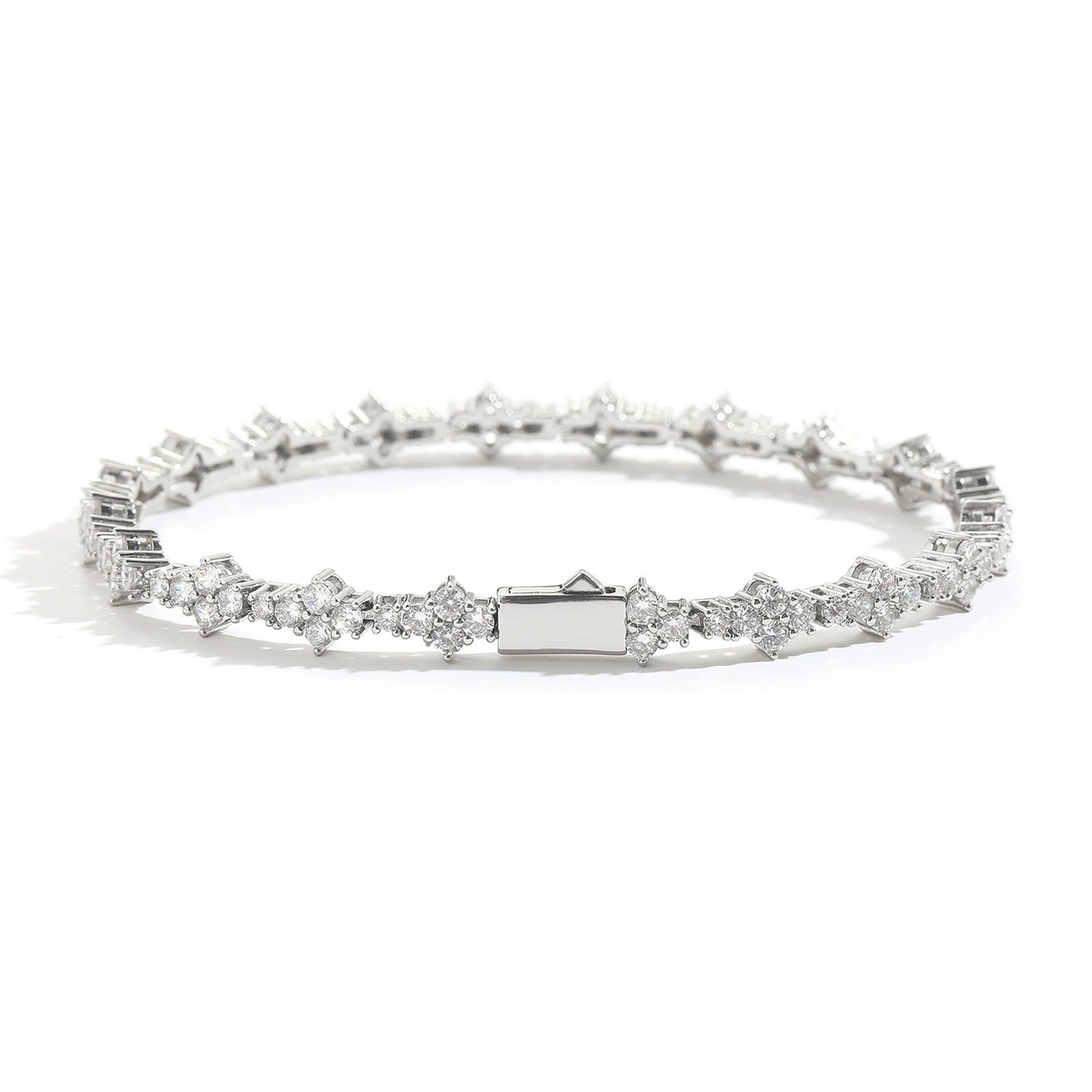 Hip Hop Light Luxury Fashion Cubic Zirconia Bracelet for Men and Women