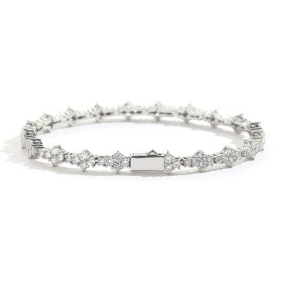 Hip Hop Light Luxury Fashion Cubic Zirconia Bracelet for Men and Women