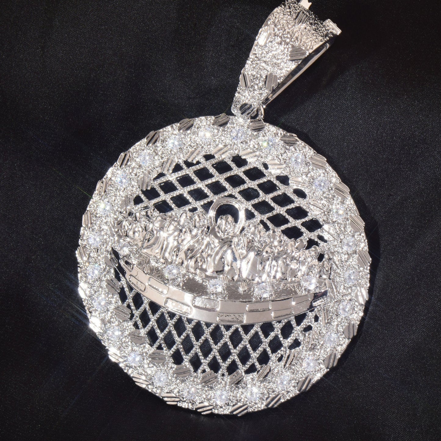 Unisex Basketball Hoop Hip Hop Pendant Necklace