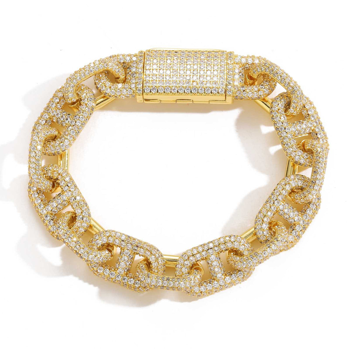 Hip Hop Cuban Link Copper Jewelry Piece for Men product image