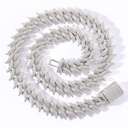 Hip Hop Fashion Cubic Zirconia Necklace for Men