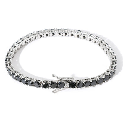 Hip Hop Light Luxury Tennis Chain Cubic Zirconia Bracelet for Men