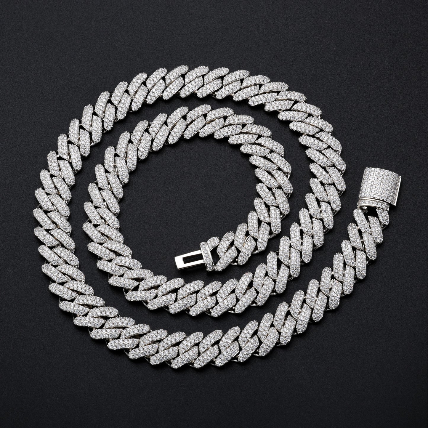 Iced Out 5A CZ Cuban Link Chain Necklace & Bracelet product image