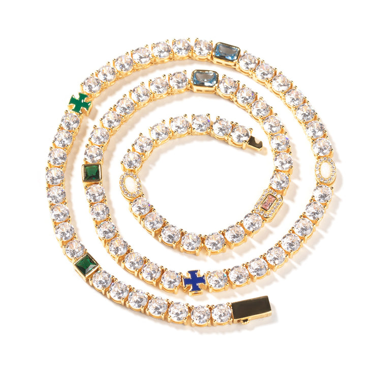 5mm Multicolor CZ Tennis Chain