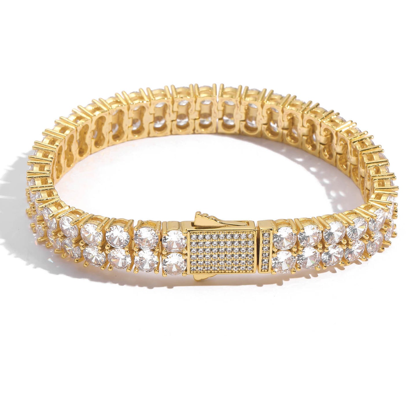 Hip Hop Tennis Chain Cubic Zirconia Bracelet for Men