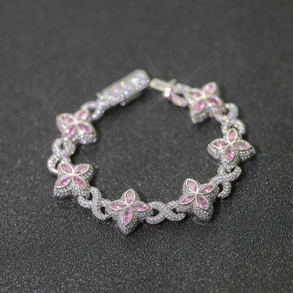 Clover and Infinity CZ Link Copper Necklace or Bracelet - CHA295 product image