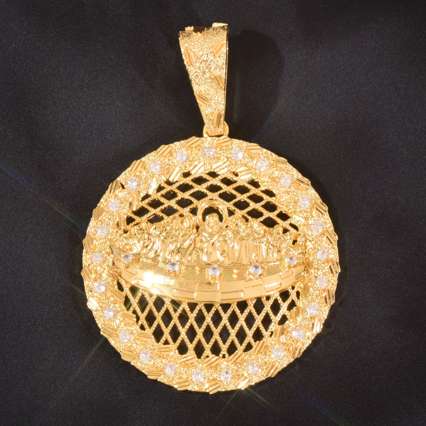 Unisex Basketball Hoop Hip Hop Pendant Necklace
